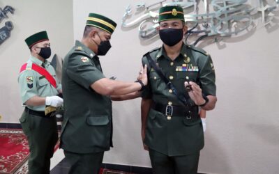 BADGE INSTALLATION CEREMONY FOR THE ROYAL BRUNEI LAND FORCE SERGEANT MAJOR