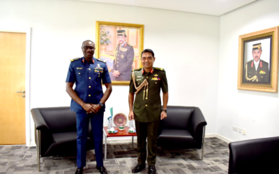 COMMANDER RBLF RECEIVES INTRODUCTORY CALL FROM NIGERIAN AND INDIAN DEFENCE ADVISER TO BRUNEI DARUSSALAM