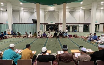 THE ROYAL GUARDS REGIMENT ROYAL BRUNEI LAND FORCE JOINED THE DIKIR MAULUD 1444 HIJRAH AT KAMPONG TANJONG BUNUT MOSQUE