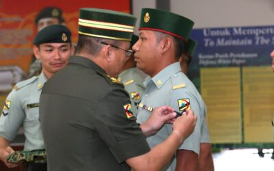PROMOTION CEREMONY FOR SENIOR NON-COMMISSIONED OFFICERS AND JUNIOR NON-COMMISSIONED OFFICERS OF SUPPORT BATTALION ROYAL BRUNEI LAND FORCE