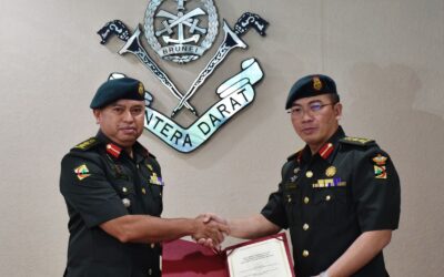 HANDOVER CEREMONY FOR THE DEPUTY COMMANDER OF ROYAL BRUNEI LAND FORCE