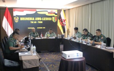 ROYAL BRUNEI LAND FORCE DISCUSS FURTHER COOPERATION WITH INDONESIA ARMY DURING THE 12TH BRUNEI-INDONESIA ARMY WORKING GROUP 2022