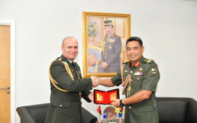 COMMANDER OF ROYAL BRUNEI LAND FORCE RECEIVES AN INTRODUCTORY CALL FROM MILITARY ATTACHE OF THE  REPUBLIC OF TURKEY ACCREDITED TO BRUNEI DARUSSALAM