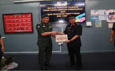 CLOSING CEREMONY FOR FIRE PREVENTION SPECIAL COURSE AND BASIC FIRE INVESTIGATION COURSE SERIES 1/2022