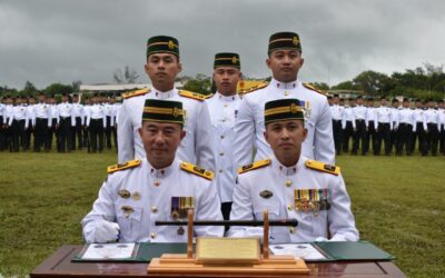 SECOND BATTALION ROYAL BRUNEI LAND FORCE HONOURED OUTGOING AND INCOMING COMMANDING OFFICER