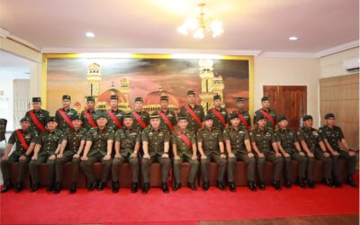 PROMOTION CEREMONY FOR SENIOR NON-COMMMISSIONED OFFICERS OF FIRST BATTALION ROYAL BRUNEI LAND FORCE