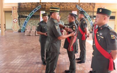 SCHOOL OF INFANTRY ROYAL BRUNEI LAND FORCE HELD THE PRESENTATION OF LETTERS OF CREDENCE, WELFARE FUNDS DONATION AND RANK PROMOTION CEREMONY