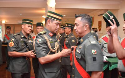 PROMOTION CEREMONY FOR ROYAL BRUNEI LAND FORCE WARRANT OFFICERS