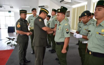 PROMOTION CEREMONY FOR THIRD BATTALION ROYAL BRUNEI LAND FORCE PERSONNEL