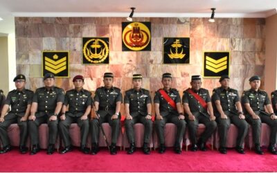 SECOND BATTALION ROYAL BRUNEI LAND FORCE HELD A SERGEANT MAJOR INSIGNIA AND SAM BROWNE BELT PRESENTATION CEREMONY