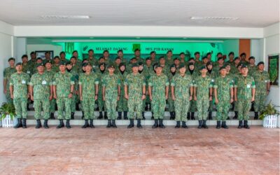 LEADERSHIP TALK BY COMMANDING OFFICER OF THIRD BATTALION ROYAL BRUNEI LAND FORCE