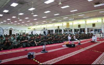 ROYAL BRUNEI LAND FORCE HELD A SPECIAL RELIGIOUS TALK IN CONJUNCTION WITH ISRA’ AND MI’RAJ 1444 HIJRAH CEREMONY
