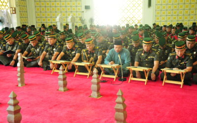 MAJLIS BERTAHLIL DI KUBAH MAKAM DIRAJA SEMPENA HARI ULANG TAHUN ANGKATAN BERSENJATA DIRAJA BRUNEI KE-57 TAHUN DAN BULAN RAMADHAN 1439 HIJRAH