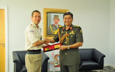 KUNJUNGAN PENGENALAN DAN PERPISAHAN DARIPADA COMMANDING OFFICER SECOND BATTALION ROYAL GURKHA RIFLES