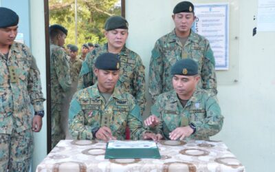 MAJLIS SERAH TERIMA TUGAS PEGAWAI MEMERINTAH KOMPENI C BATALION KEDUA TDDB