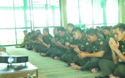 MAJLIS DOA SELAMAT BAGI ANGGOTA- ANGGOTA YANG MENGIKUTI EKSESAIS DAN PENYAMPAIAN DERMA