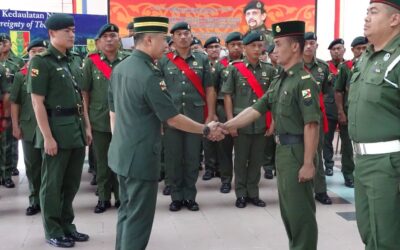 PROMOTION CEREMONY FOR SUPPORT BATTALION OF ROYAL BRUNEI LAND FORCE PERSONNEL