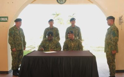 HANDOVER OF DUTIES FOR ACTING OFFICER COMMANDING, COMPANY HEADQUARTERS ROYAL BRUNEI LAND FORCE