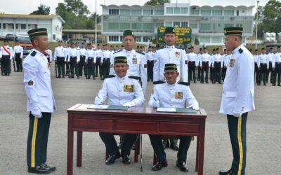 ROYAL BRUNEI LAND FORCE SERGEANT MAJOR HANDOVER CEREMONY