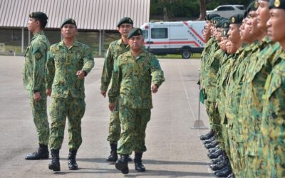 LAND ENGINEERING, COMBAT SERVICE SUPPORT, ROYAL BRUNEI LAND FORCE MARKS 39th ANNIVERSARY