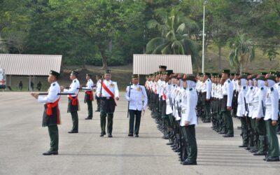 ROYAL BRUNEI LAND FORCE COMBAT SERVICE SUPPORT SERGEANT MAJOR HANDOVER CEREMONY