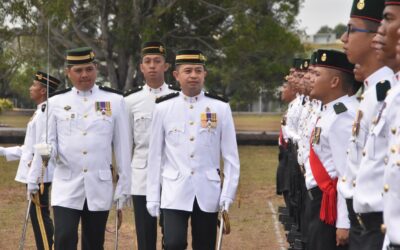 COMMANDING OFFICER OF SECOND BATTALION ROYAL BRUNEI LAND FORCE HANDOVER CEREMONY