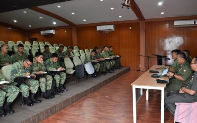 COMMANDER OF ROYAL BRUNEI LAND FORCE MEETS WITH ADJUTANTS, BATTALION INTELLIGENCE OFFICERS AND HEADS OF BATTALION PROVOSTS