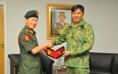 COURTESY CALL FROM ASSISTANT CHIEF OF STAFF, OPERATIONS AND TRAINING, MALAYSIAN ARMY HEADQUARTERS