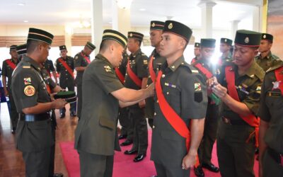 PROMOTION CEREMONY FOR THE SENIOR NON-COMMISSIONED OFFICERS OF FIRST BATTALION ROYAL BRUNEI LAND FORCE
