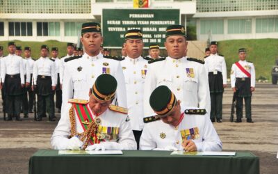 MAJLIS SERAH TERIMA TUGAS PEMERINTAH TENTERA DARAT DIRAJA BRUNEI