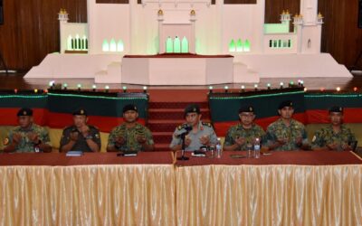 COMMANDER OF ROYAL BRUNEI LAND FORCE MEETS WITH COURSE PARTICIPANTS OF THE ADVANCED INFANTRY COURSE FOR THE 164th INTAKE