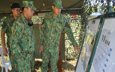 CHIEF OF STAFF ROYAL BRUNEI LAND FORCE VISITS BINTURAN SHOOTING RANGE