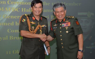 COMMANDER OF THE ROYAL BRUNEI LAND FORCE INDUCTED AS THE 12th MEMBER OF THE MALAYSIAN ARMED FORCES DEFENCE COLLEGE HALL OF FAME