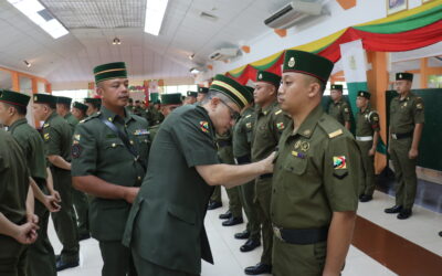 PROMOTION CEREMONY FOR THE NON-COMMISSIONED OFFICERS OF FIRST BATTALION ROYAL BRUNEI LAND FORCE