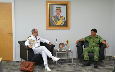 COMMANDER OF ROYAL BRUNEI LAND FORCE RECEIVES INTRODUCTORY CALL FROM FRENCH DEFENCE ATTACHÉ ACCREDITED TO BRUNEI DARUSSALAM