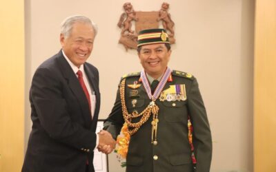 ROYAL BRUNEI LAND FORCE COMMANDER CONFERRED WITH REPUBLIC OF SINGAPORE’S MERITORIOUS SERVICE MEDAL (MILITARY)