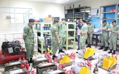 COMMANDER ROYAL BRUNEI LAND FORCE MAKES WORKING VISIT TO FIRST BATTALION ROYAL BRUNEI LAND FORCE