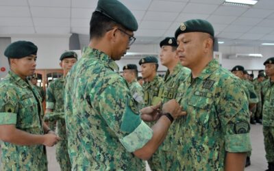 PROMOTION CEREMONY FOR NON-COMMISSIONED OFFICERS OF SUPPORT BATTALION ROYAL BRUNEI LAND FORCE