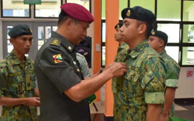 PROMOTION CEREMONY FOR NON-COMMISSIONED OFFICERS OF ROYAL BRUNEI LAND FORCE HEADQUARTERS AND COMPANY HEADQUARTERS, ROYAL BRUNEI LAND FORCE