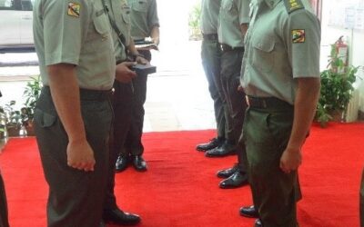 AWARDING CEREMONY OF GENERAL SERVICE MEDAL TO OFFICERS OF THIRD BATTALION ROYAL BRUNEI LAND FORCE