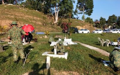 CEMETERY CLEANING CAMPAIGN IN CONJUNCTION WITH THE 40th ANNIVERSARY OF LAND ENGINEERING, COMBAT SERVICE SUPPORT, ROYAL BRUNEI LAND FORCE
