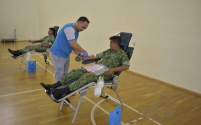 ROYAL BRUNEI LAND FORCE CONTRIBUTES TO BLOOD DONATION CAMPAIGN