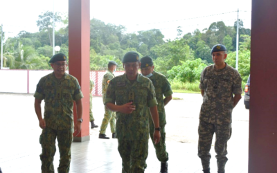 RBAF COMMANDER WORKING VISIT AT FLOODS AREA IN TUTONG