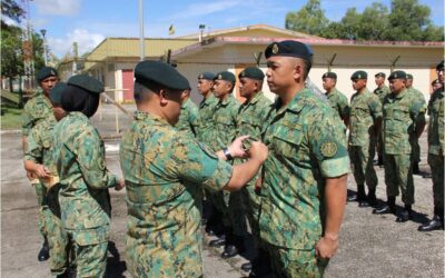 PROMOTION CEREMONY FOR JUNIOR NON-COMMISSIONED OFFICER OF LAND ENGINEERING, COMBAT SERVICE SUPPORT, ROYAL BRUNEI LAND FORCE