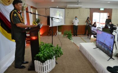 RBLF COMMANDER FAREWELL VISIT TO THIRD BATTALION  ROYAL BRUNEI LAND FORCE