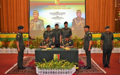 HANDOVER CEREMONY FOR NEWLY APPOINTED COMMANDER OF ROYAL BRUNEI LAND FORCE