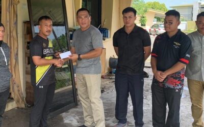PRESENTATION OF DONATION TO HOUSE FIRE VICTIMS