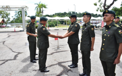 THE CERTIFICATE OF CREDENTIALS AWARDING CEREMONY FOR OFFICERS AND SENIOR NON-COMMISIONED OFFICERS OF ROYAL BRUNEI LAND FORCE