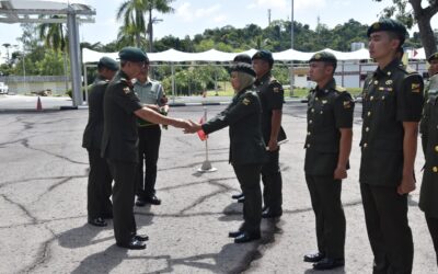 THE CERTIFICATE OF CREDENTIALS AWARDING CEREMONY FOR OFFICERS AND SENIOR NON-COMMISIONED OFFICERS OF ROYAL BRUNEI LAND FORCE