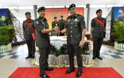 HANDING OVER CEREMONY FOR THE COMMANDING OFFICER OF SUPPORT BATTALION ROYAL BRUNEI LAND FORCE